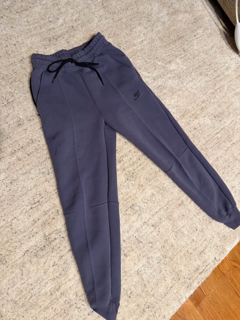 Nike Dark Navy Fleece Joggers with Drawstring